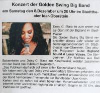 Big Band Konzert mit Daisy C. Black und Ully Mathias